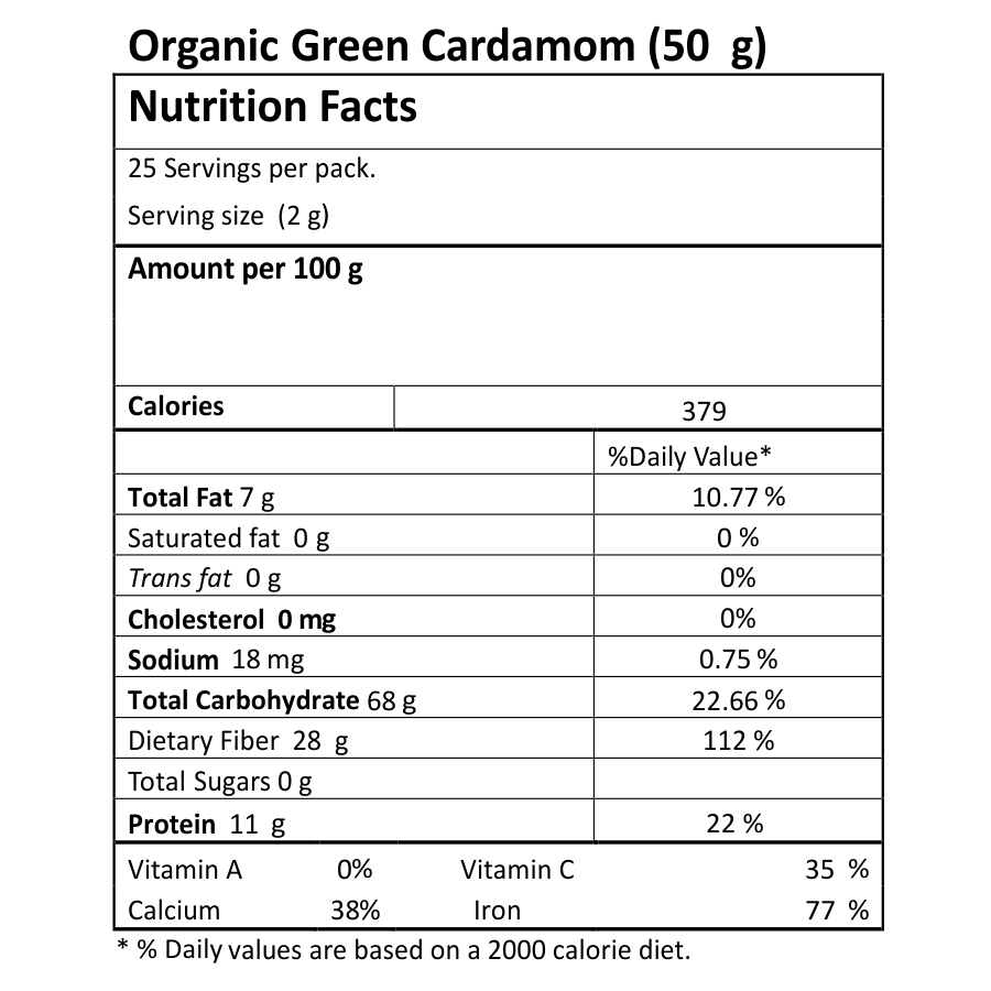 Green Cardamom Whole (Choti Elaichi)