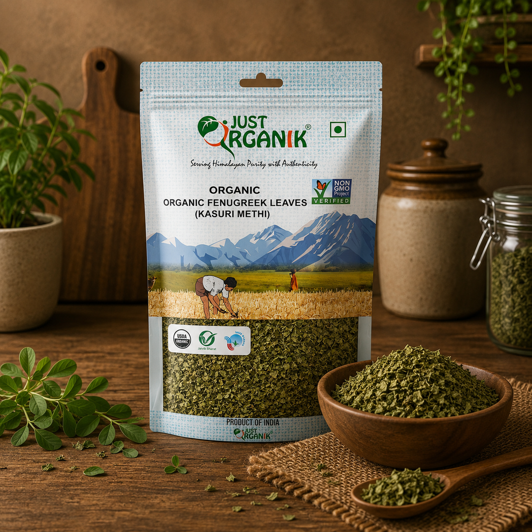 Just Organik Black Fenugreek Leaves