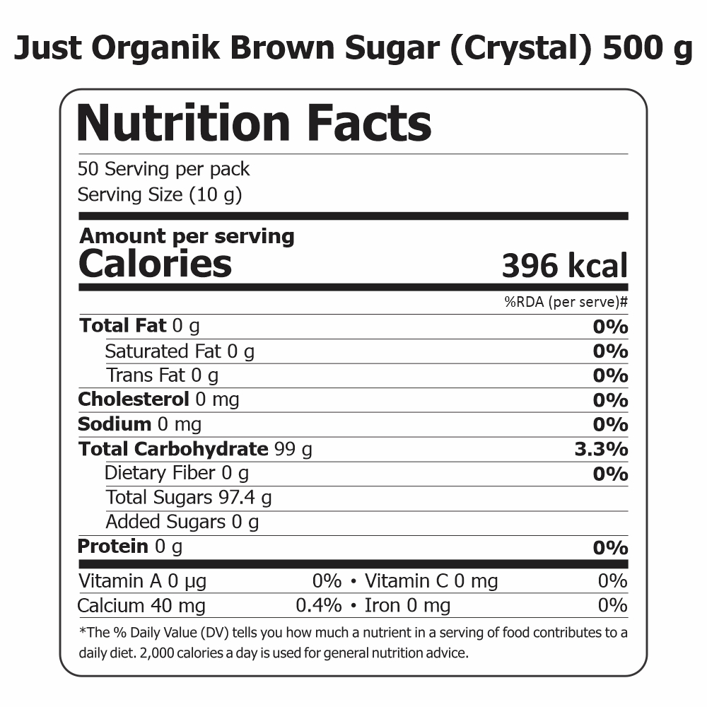 Raw Brown Sugar (Crystal)
