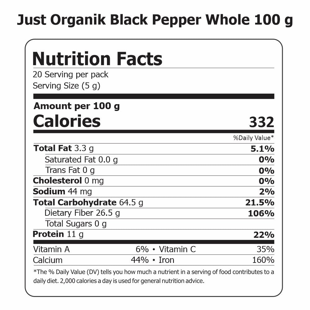 Black Pepper Whole (Kali Mirch Sabut)